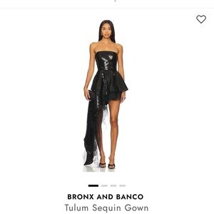 Bronx and Banco Elegant Black Sequin Dress